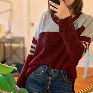 ⬇️ Madewell Colorblock Sweater